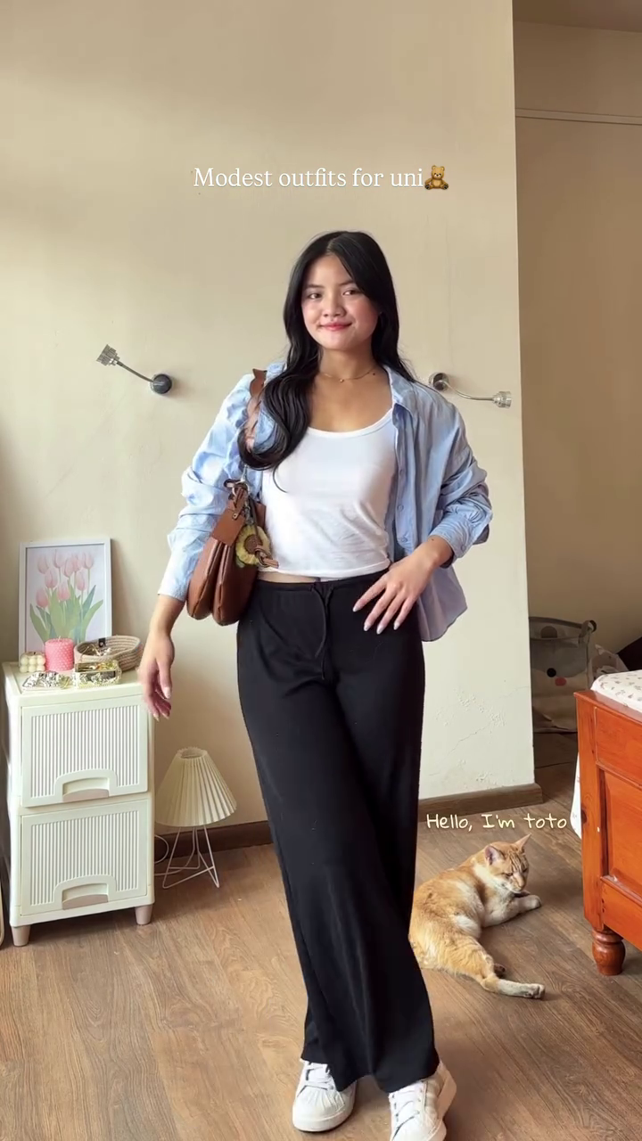 “Gingham Midi Dress 🤎✨ | Cute Modest Uni Style”